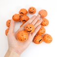 thumbnail image 3 of Colgante de campanilla de calabaza para Halloween, decoración de árbol de Navidad para el hogar, abalorios de fiesta, joyería, 6 piezas, 40MM, 3 of 4