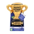 thumbnail image 1 of Recordable Happy Father's Day Plush Trophy "World's Best Dad", 1 of 6