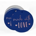thumbnail image 2 of Inkdotpot Pack Of 100 Real Rose Gold Foil Paper Tags Made With Love Text Favor Hang Tags, 2 of 6