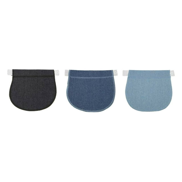 Extensor de Cintura de Embarazo Macarena de 3 Uds Extensores Pantalone Mujeres Embarazadas Barriga Gris Vaquero Gris