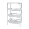 thumbnail image 2 of Bathroom Storage Rack with 4 Layers, Multi-Tier Plastic Organizer for Toiletries and Kitchen Supplies, Non-Slip Base and Quick Tool-Free Assembly, 2 of 6