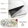 thumbnail image 5 of Spring Floral Large Area Rugs 5x8 ft Watercolor Leaves Wildflower Pastoral Washable Rug Non Slip Indoor Carpet Absorbent Floor Mat for Living Room Bedroom Dining Room, 5 of 9