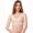 Black, variant on BR02 Support Bra with 2" Elastic Band - Large - Beige