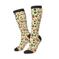 thumbnail image 2 of Balery Lemon Fruits Vegetables Printed Novelty Socks Men's Women's Crew Socks Sports Socks Knee High Socks Cotton Socks Quirky and Cool Socks, 2 of 9
