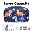 thumbnail image 3 of Dinosaur Waterproof Oxford Fabric Charger Organizer Storage Pouch Outdoor Small Storage Box, 5.9x9.44x3.14 in., 3 of 6
