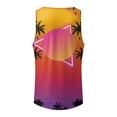 thumbnail image 3 of Men's Tank Tops V Neck Tank Top Sleeveless Beach Summer Casual Shirt Tops(Pink,M), 3 of 5
