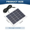 thumbnail image 2 of 5V 3W 0.6A Mini Solar Panels, 3.1m Wire DC Connector  for Solar Power Charge Home Garden Lamp Street Light Solar System Kits, 2 of 6