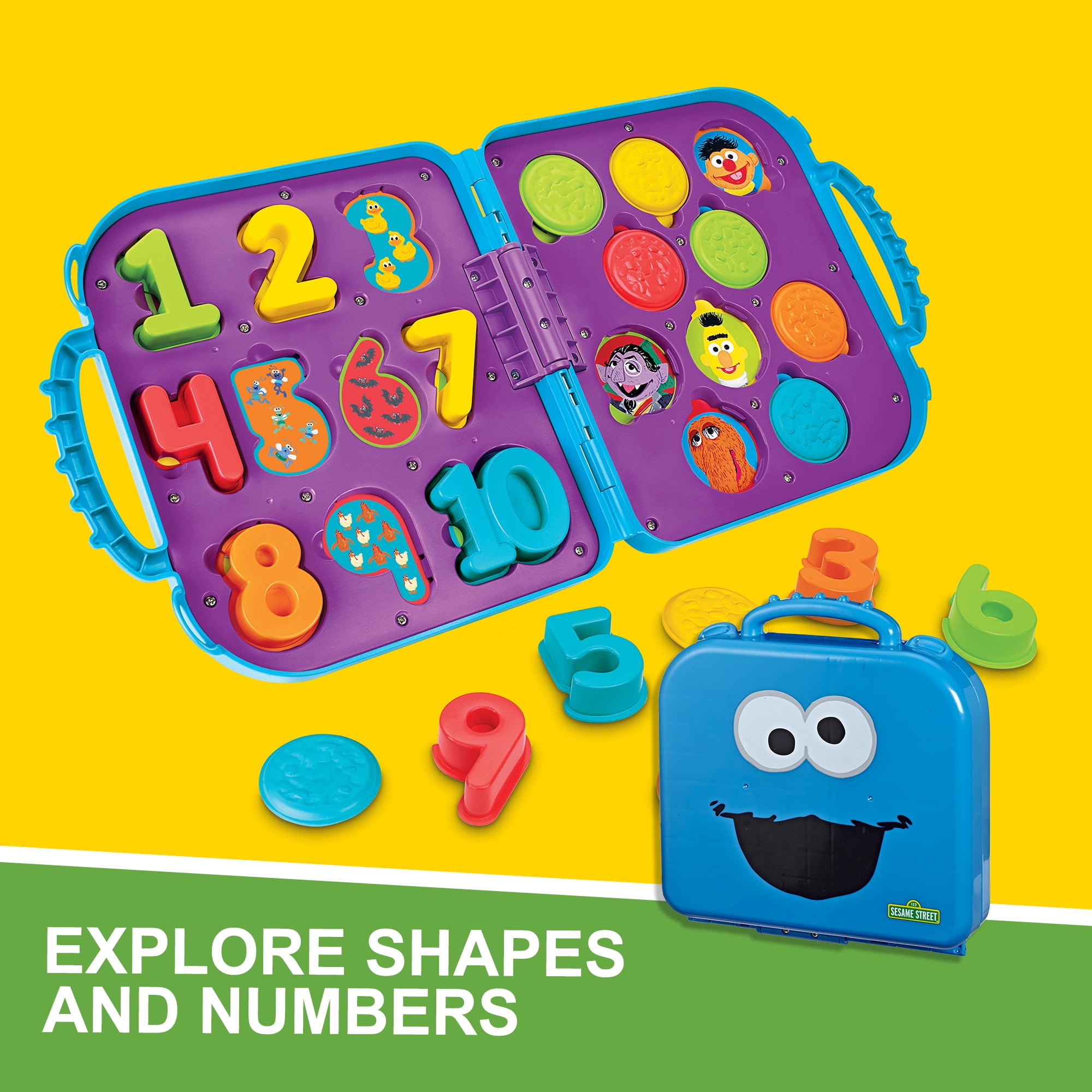 Hasbro, Toys, Cookie Monster Numbers Briefcase