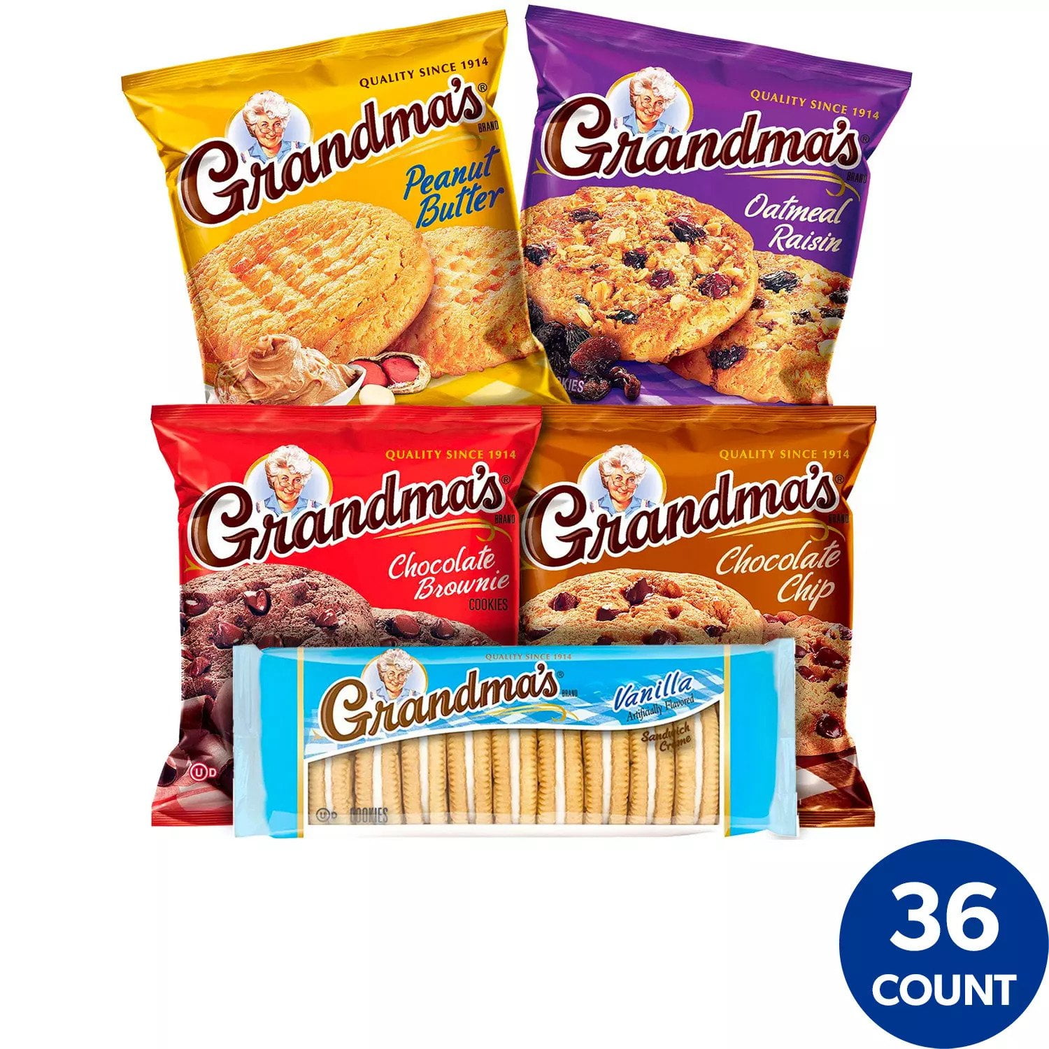 Grandmas Cookies Variety Pack of 36