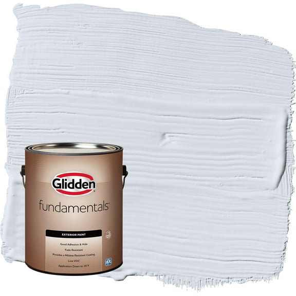 Glidden Fundamentals Irradiant Iris / Purple Satin Exterior Paint, 1 Gallon