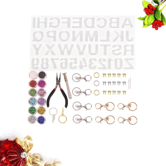 FOMIYES Jewelry Mold Kit with 106 Pieces Assorted Colors for Pendant Crafting and Handmade Accessories