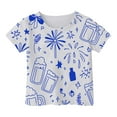 thumbnail image 1 of T-shirts pour Filles Imprimé Manches Courtes Été Vêtements Col Rond 8-9 Ans Tenues Mode Filles, 1 of 4