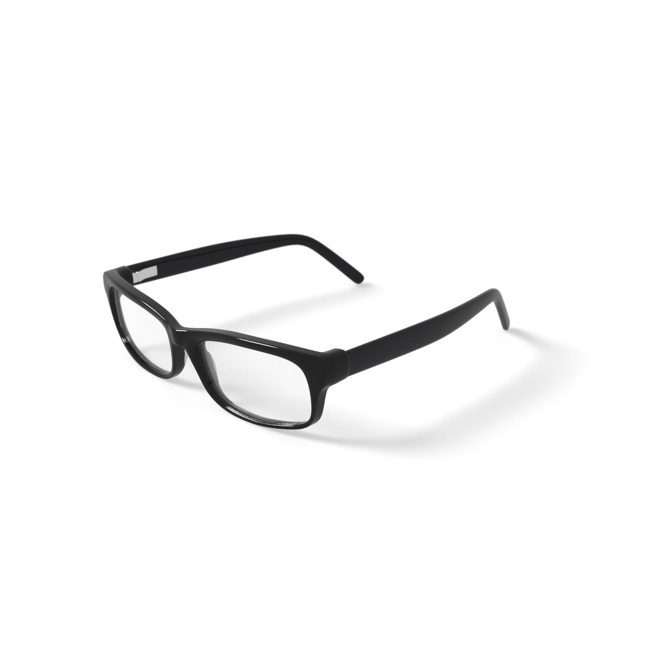 Walmart Men's FM14112 Rectangular Prescription Eyeglasses with Case, Black