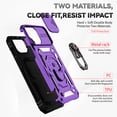 thumbnail image 6 of Fashion Case with Holder Stander Kickstand Drop Resistant Shockproof Case For iPhone 15 Pro Max, 6 of 7