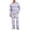 06#Purple, variant on Crew Neck Long Sleeve Striped Pajama Top Matching Button Fly Long Sleep Pants Drawstring Elastic Waist Loungewear For Men
