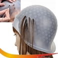 thumbnail image 4 of Yesbay Silicon Reusable Hair Colouring Highlighting Dye Cap Frosting Tipping Blue, 4 of 8