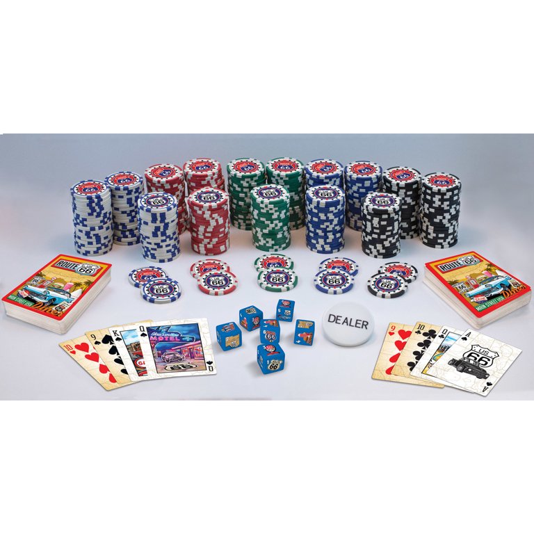 MasterPieces Casino Style 300 Piece Poker Chip Set - Route 66