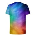 thumbnail image 4 of LYXSSBYX Mens Shirts Casual Stylish Summer New Fashion Men's T-shirt 3D Unlocated Sky Beam Printing Short Sleeve Round Neck T-shirt Casual Sports Top Blouses, 4 of 5