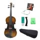 thumbnail image 1 of Violín Acústico AV-206 4/4 Vintage con Accesorios Completos: Panel de Tilo, Arco, Estuche, Soporte, Cuerdas, Puente y Paño de Limpieza, Acabado Mate, Ideal para Principiantes., 1 of 6