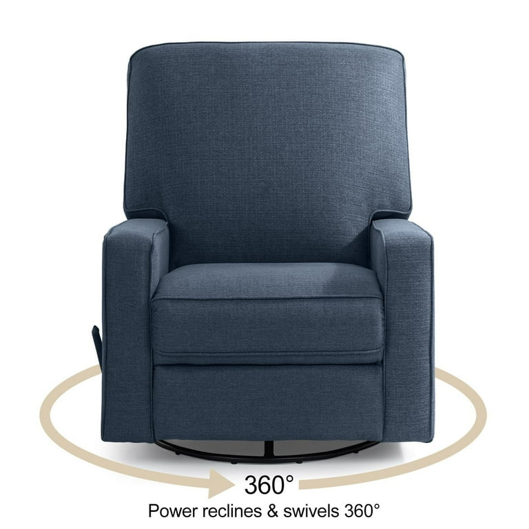 Navy blue top nursery glider