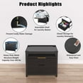 thumbnail image 6 of Washer Dryer Pedestal Stand, 24.1" Laundry Pedestal for Compact Washing Machine, 6 of 9