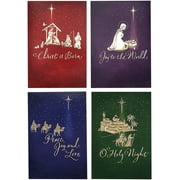 Image Arts Assortiment de cartes de Noël religieuses en boîte (4 motifs, 24 cartes de Noël avec enveloppes)