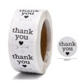 thumbnail image 3 of 1 Inch Thank You Stickers Adhesive Roll Sticker Labels for Envelopes Mailers and Bags White 25mm 500pcs/roll, 3 of 5