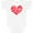 AA-White, variant on Inktastic All You Need is Love Red Heart Shape Boys or Girls Baby Bodysuit