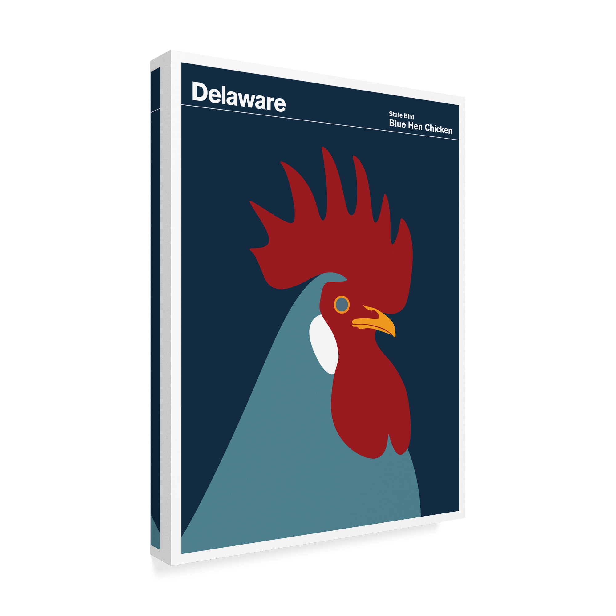 Trademark Fine Art 'Blue Hen Chicken Delaware' Canvas Art by Print Collection - Artist