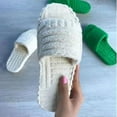 thumbnail image 2 of Towelling Slider Slippers For Women Girls Slip-on P Shoes Hold, 2 of 5