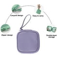thumbnail image 3 of ENTASSER Simple headphone storage bag data cable charger storage box Headphone bagpurple:;:;, 3 of 5