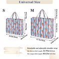 thumbnail image 2 of FORMRS Womens Corduroy Tote Bag Crossbody Shoulder Purse Handbag with Detachable Strap, Blue Pepper Pattern, 2 of 7