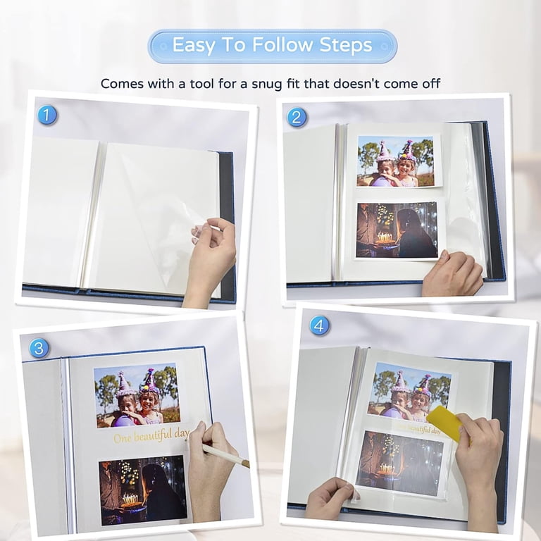 FGCFGC Linen Photo Album, Self-Adhesive 60 Pages photo 4