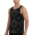 thumbnail image 2 of Gaeub Black Poker Men's Athletic Tank Top, Workout Sleeveless Shirts, Running Tank Tops for Gym, Running, Training - XX-Large, 2 of 9