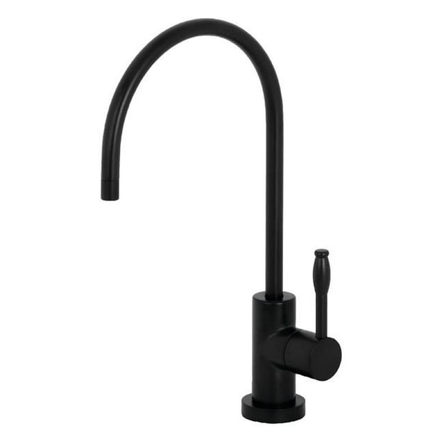 Kingston Brass KS8190NKL Robinet de Filtration d'Eau Froide à Poignée Unique - Noir Mat