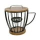 thumbnail image 1 of Portacápsulas de café Portacápsulas de café Cesta organizadora moderna de hierro en forma de taza Negro con tapa, 1 of 9