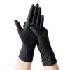 BBQ Gloves Cotton Glove Lining (White) and 100 Disposable Gloves Washable Cotton Lining Powder Latex Free Nitrile Gloves