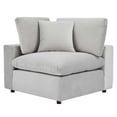thumbnail image 6 of Sectional Sofa Set, Velvet, Light Grey Gray, Modern Contemporary Urban Design, Living Lounge Room Hotel Lobby Hospitality, 6 of 10