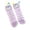 Purple_02, variant on Cute Monster Crew Socks, Thick Striped Shaggy Coral Fleece Mid-Calf Footwear, Playful Pom-pom Antenna and Funny Eye Ornament for Indoor Floor Use