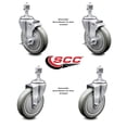 thumbnail image 2 of Advance Tabco 190TA2554KIT Replacement Caster Set with Brakes – SCC, 2 of 2