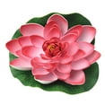 thumbnail image 2 of 18cm Artificial Water Lily Floating Lotus Flower Pond Aquarium Decor Multicolor, 2 of 10