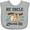 AC-Heather Grey, variant on Inktastic My Uncle Loves Me with Sloth and Hearts Boys or Girls Baby Bib