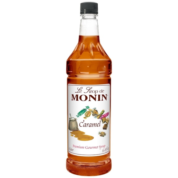 Monin Premium Caramel Syrup, 1 Liter, 4 Per Case