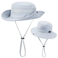 thumbnail image 6 of BOBOGOJP Kids Sun Hat UPF 50+ Sun Protective Bucket Hat for Kids Boys Girls Wide Brim Summer Beach Fishing Safari Adjustable Hat, 6 of 8