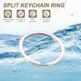 thumbnail image 4 of 20pcs Split Keychain Rings, 30mm Round Flat Keyrings Stainless Steel Open Key Chain Ring Dog Tag Rings for DIY Keychain Craft Lanyard, 2mm Thick, Silver, 4 of 6