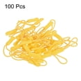 thumbnail image 3 of Uxcell Pull Head Handle Replacement Tab Tag Cord Extender Zipper Pulls Yellow 100 Pack, 3 of 5