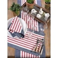 thumbnail image 4 of Fennco Styles American Flag Striped Cotton Table Linen, Napkins, Placemat, 4 of 5