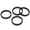 Black, variant on M Buder 4Pcs Bicycle Headset Spacer Front Fork Stem Spacers Aluminum Alloy 5mm Height 28.6mm (1.12in) Inner Diameter for Mountain Road Bike, Gold