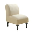 thumbnail image 1 of Sumhomie Stretch Textured Grid Armless Wing Back Chair Slipcover, 1 of 2