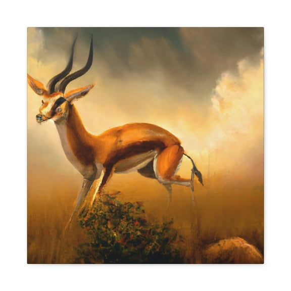 Gazelle on the Plains - Canvas